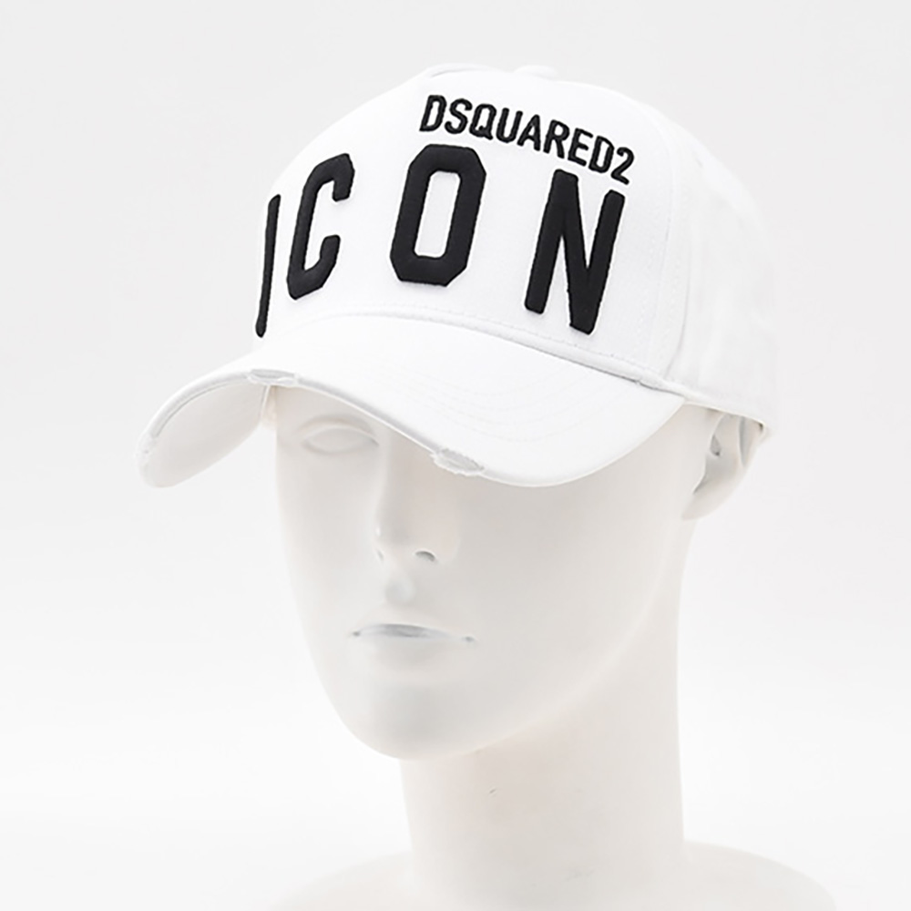 ディースクエアード　DSQUARED2 ベースボールキャップ メンズ ICONシリーズ 刺繍ロゴデザイン ホワイト コットンツイル 国内正規品 でらでら 公式ブランド｜deradera｜04