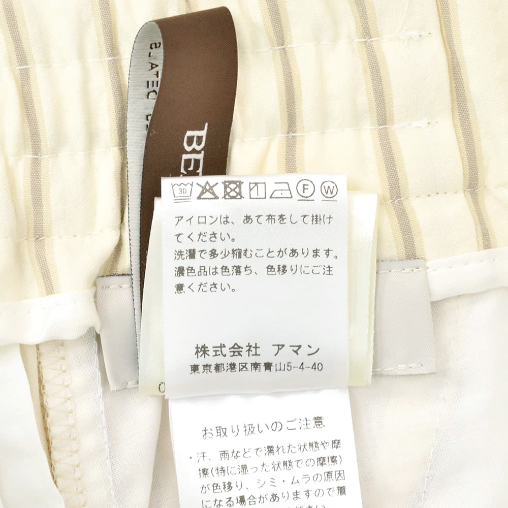 ベルウィッチ BERWICH ストライプ柄パンツ メンズ SAKE 1P GYM サケ