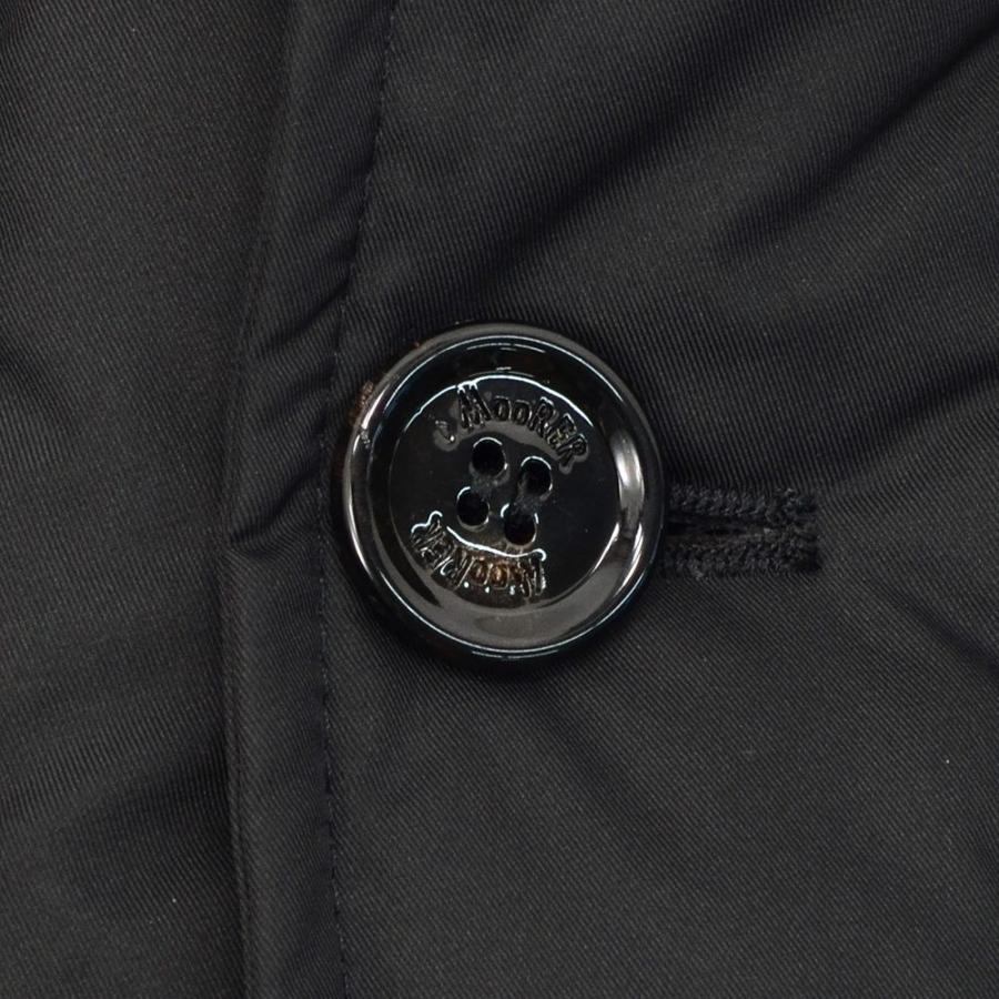 ムーレー MooRER ダウンジャケット メンズ SIRO-KM シーロ ポリエステル素材 ブラック ダブルブレスト ラムファー襟 国内正規品 でらでら 公式ブランド｜deradera｜12