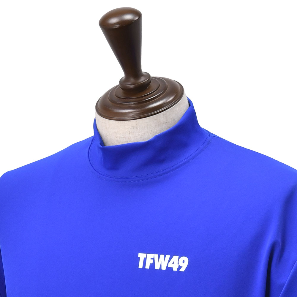 TFW49 ティーエフダブリューフォーティーナイン モックネックTシャツ メンズ ショートスリーブ 高機能生地 ブルー 青 メッシュ切替デザイン 国内正規品｜deradera｜03