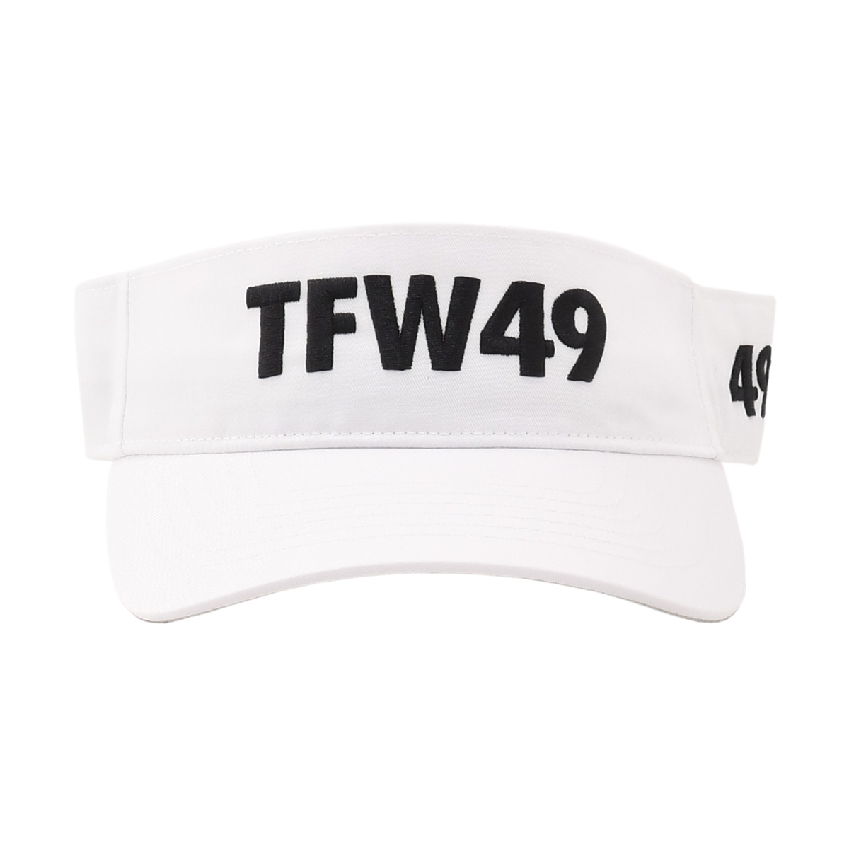TFW49 ティーエフダブリューフォーティーナイン サンバイザー メンズ 刺繍ロゴ アジャスター調節可能 ポリコットン ホワイト 国内正規品 でらでら 公式ブランド｜deradera｜02