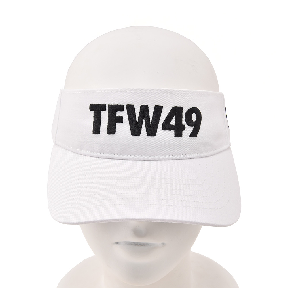 TFW49 ティーエフダブリューフォーティーナイン サンバイザー メンズ 刺繍ロゴ アジャスター調節可能 ポリコットン ホワイト 国内正規品 でらでら 公式ブランド｜deradera｜03