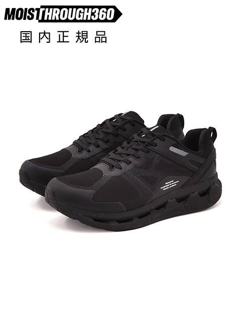 モイスルー360 MOISTHROUGH360 防水スニーカー メンズ VENTIRIS ヴェンティリス リサイクルメッシュブラック 黒 通気防水機能 でらでら 公式ブランド | 