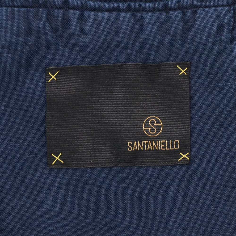サンタニエッロ SANTANIELLO シングルスーツ メンズ セットアップ コットンリネン 綿麻 vl797 ネイビー 紺 2Bジャケット×1プリーツスラックス 国内正規品の画像