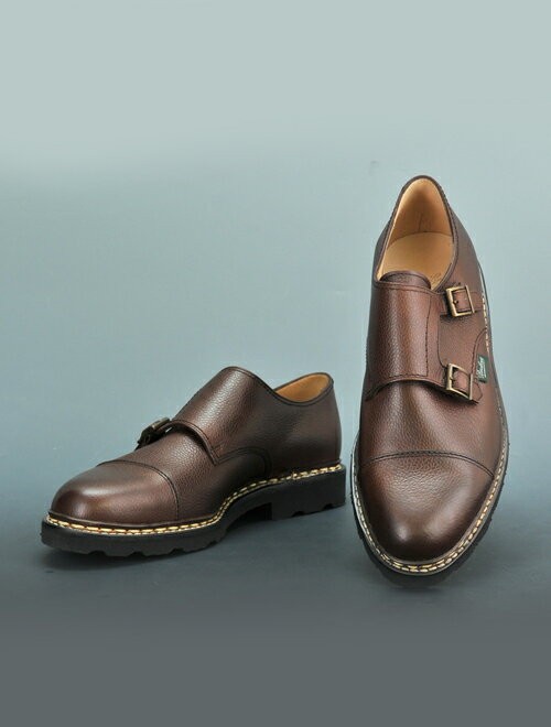 パラブーツ 8 ウィリアム ウイリアム ブラウン 茶 ビジネスシューズ Paraboot パラブーツ ウィリアム メンズ ダブルモンク ビジネス
