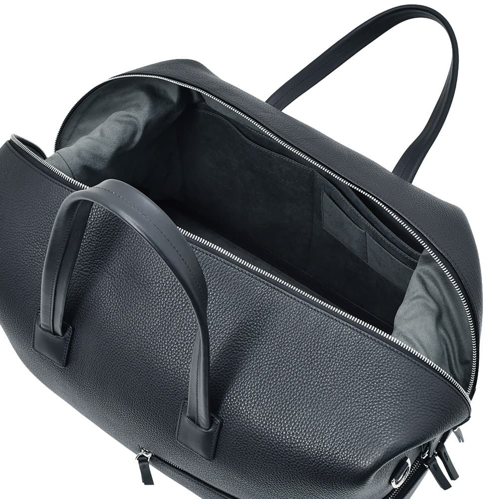ルンディ lundi ボストンバッグ メンズ 旅行用バッグ WILSON ウィルソン フルグレインレザー ネイビー 紺 14インチPC収納可能 国内正規品の画像