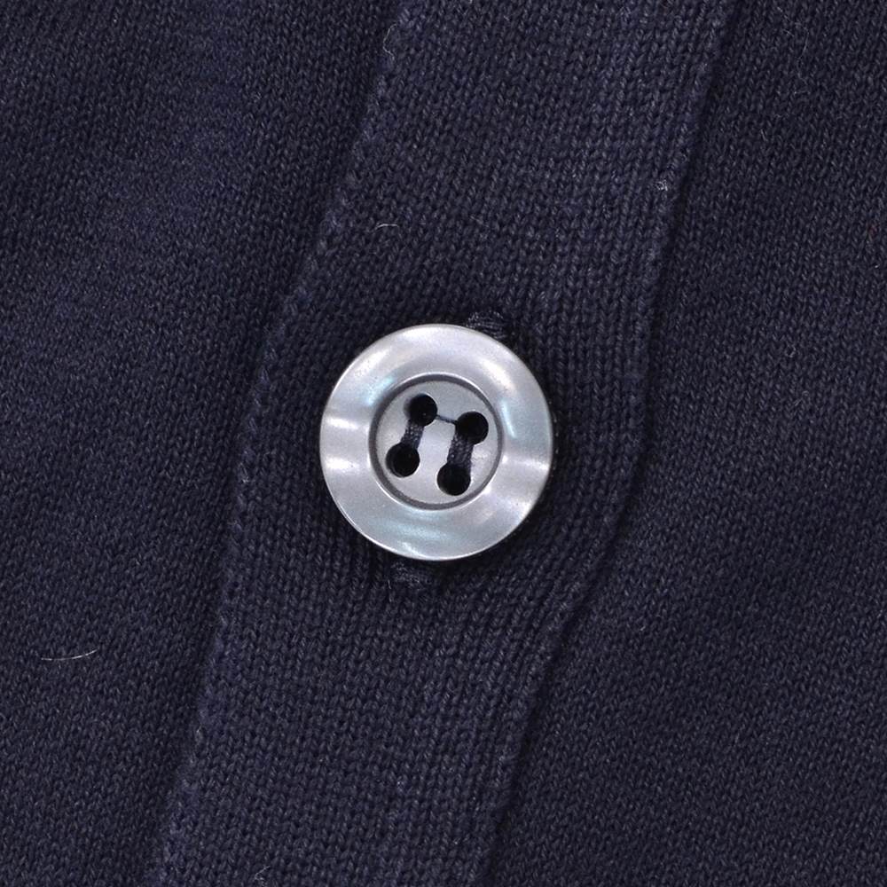 ジョンスメドレー JOHN SMEDLEY ニットカーディガン メンズ WISTING Vネック仕様 シーアイランドコットン ネイビー 紺 MODERN FIT 国内正規品の画像