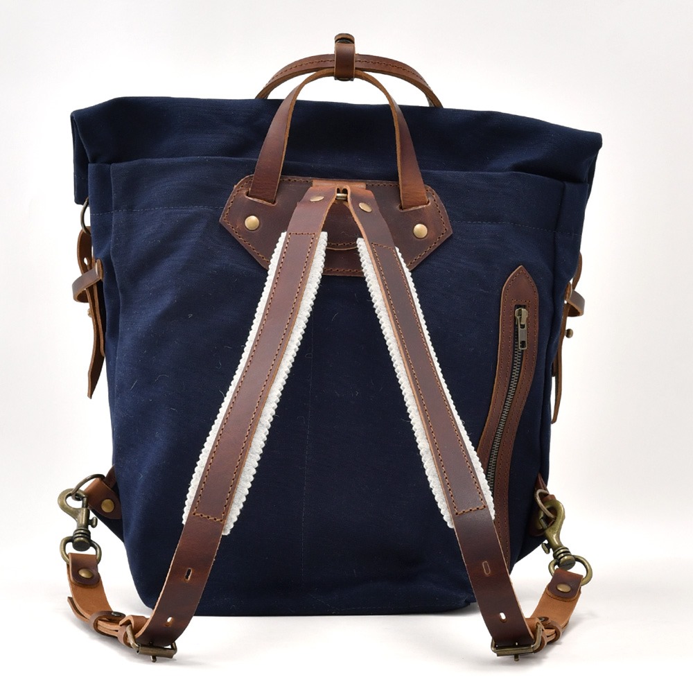 ブルー ドゥ シャフ Bleu de chauffe バックパック メンズ WOODY S 25l ウッディ コットンキャンバス ネイビーブルー Sサイズ 国内正規品 でらでら 公式ブランドの画像
