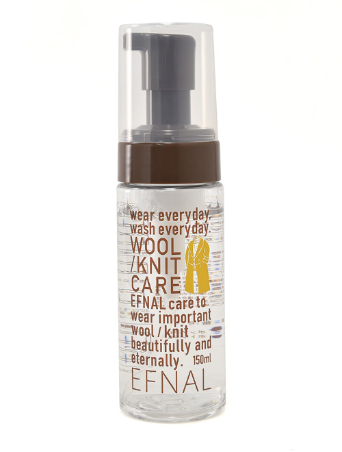 EFNAL CARE イフナルケア ウール/ニット専用ケア用品  プッシュ型クレンザー 水無しで簡単に洗浄・消臭・除菌が出来てしまう泡タイプ 150ml