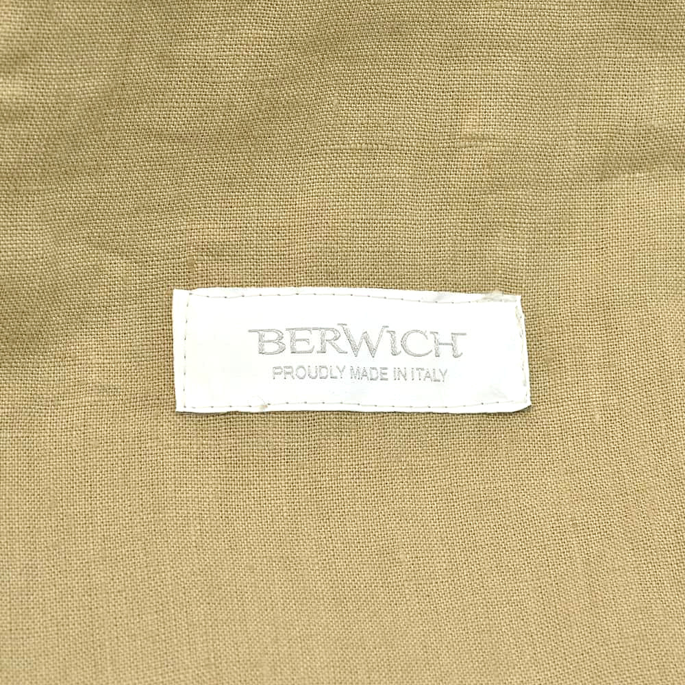 ベルウィッチ BERWICH シャツアウター メンズ ワーカーマンモデル JWORKERMAN ワークブルソン リネンファブリック サンドベージュ 国内正規品の画像