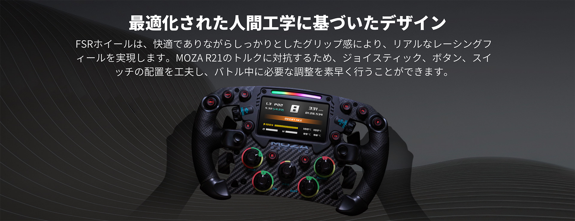 Moza Racing FSR フォーミュラホイール 国内正規品 : moza-fsr