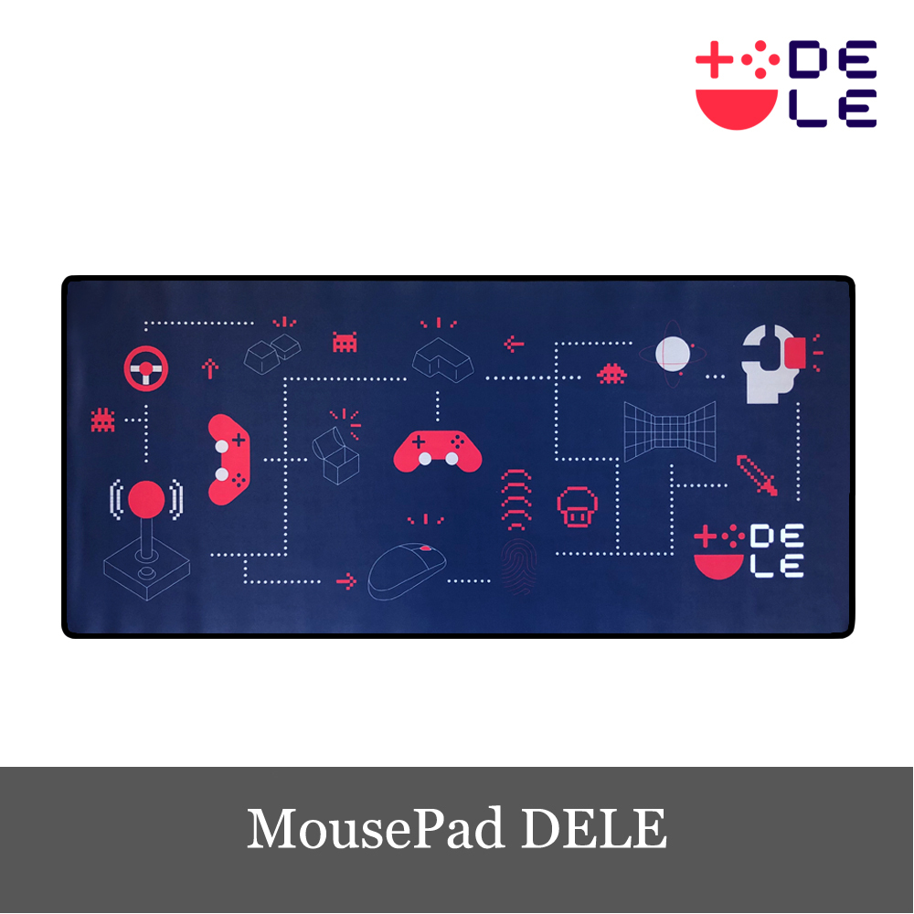 DELE ゲーミングマウスパッド マウスパッド 800×300×2mm 大型 キーボードパッド 滑り...