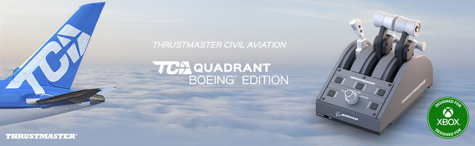 Thrustmaster TCA Quadrant Boeing Edition スラストマスター レプリカスロットルクアドラント フラップ  スピードブレーキ Xbox / PC 一年間保証輸入品 | dele.io