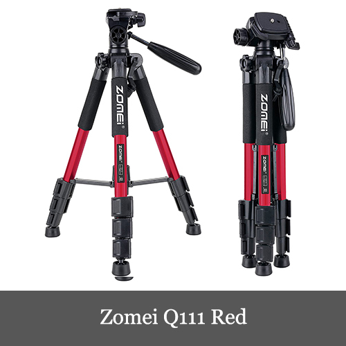 Zomei Q111 三脚 軽量アルミ製 4段 3WAY 雲台 キャリングバッグ付き　Canon Nikon Sony一眼レフビデオカメラなど用