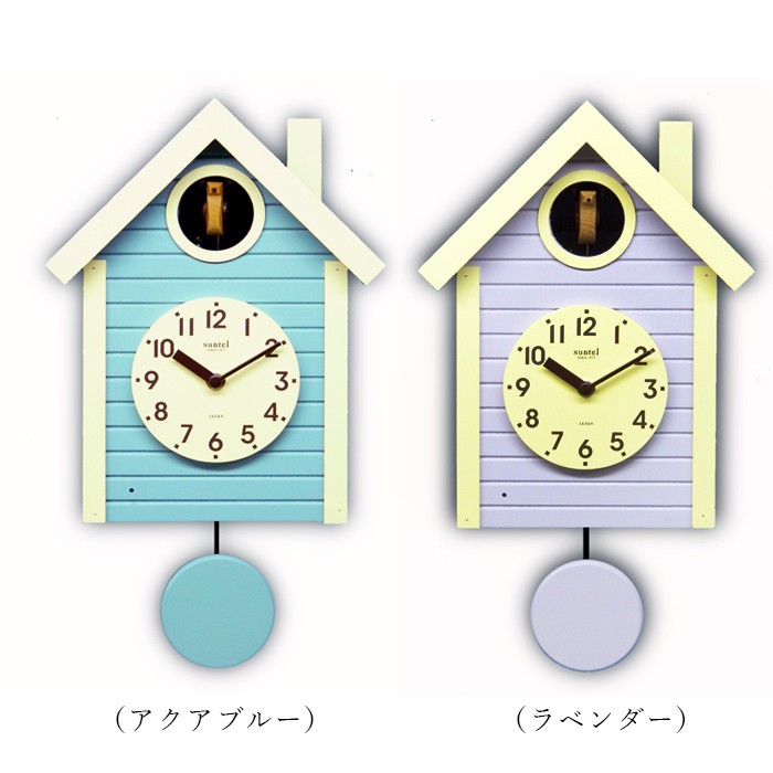 鳩時計 おしゃれ 北欧 振り子時計 木製 日本製 さんてる SQ03 :sq03