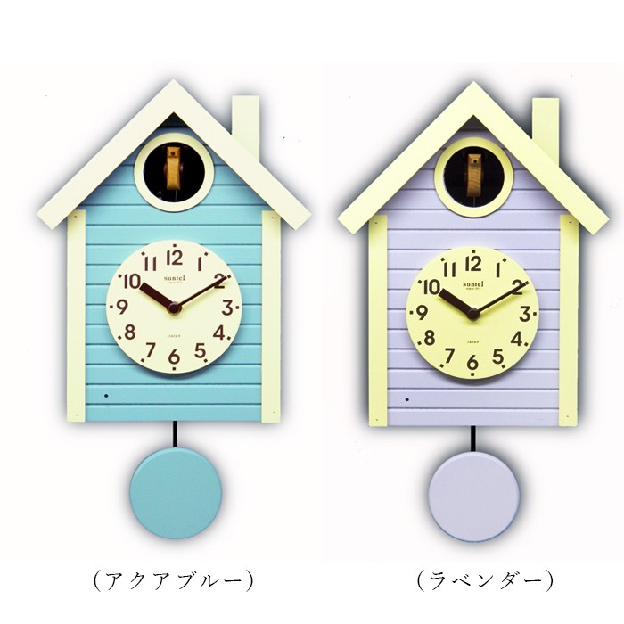 鳩時計 おしゃれ 北欧 振り子時計 木製 日本製 さんてる SQ03 : sq03