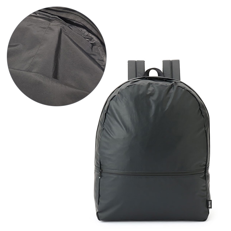 TO&FRO レザー見え 軽量バックパック リュック パッカブル 12L 