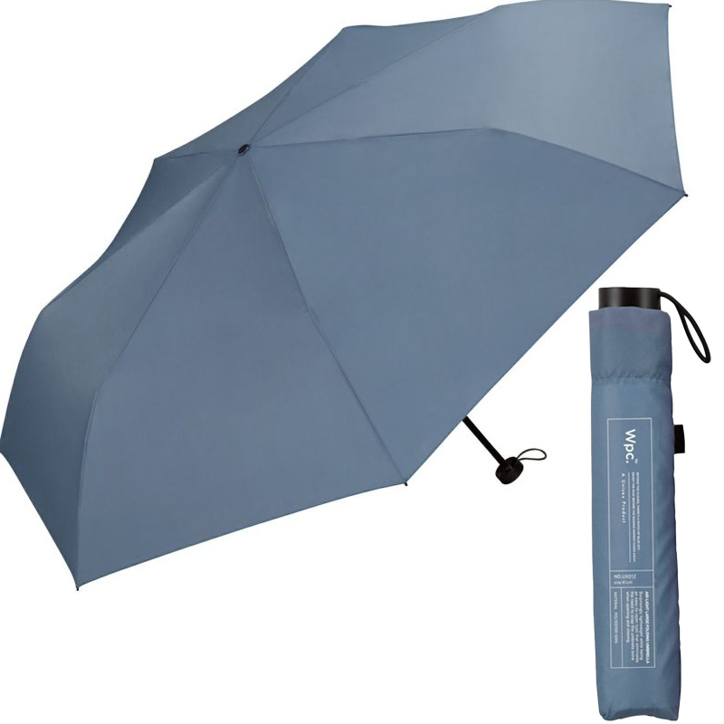 Wpc. 折りたたみ傘 大きめ105cm 軽量 ユニセックス メンズ　カーボンファイバー 晴雨兼用 UVカット 無地 シンプル AIR-LIGHT LARGE FOLD |  | 04