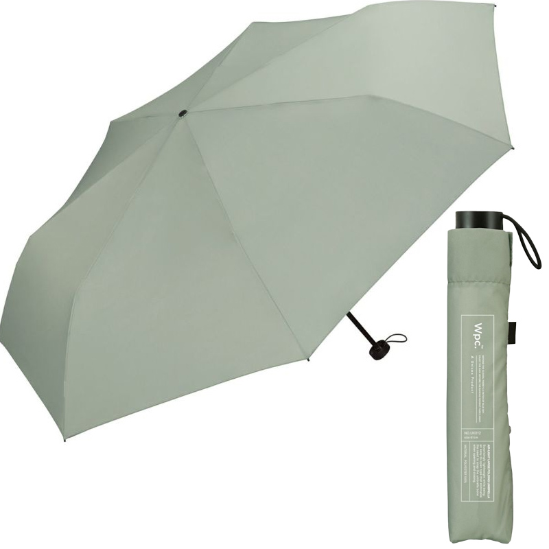 Wpc. 折りたたみ傘 大きめ105cm 軽量 ユニセックス メンズ　カーボンファイバー 晴雨兼用 UVカット 無地 シンプル AIR-LIGHT LARGE FOLD |  | 05