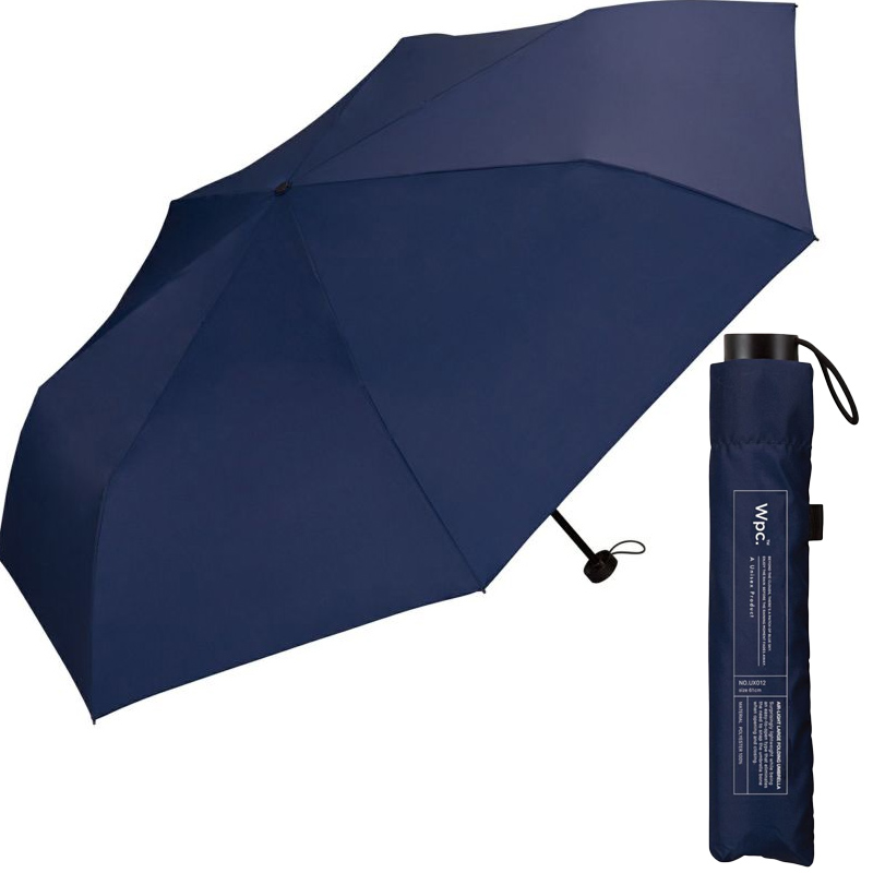 Wpc. 折りたたみ傘 大きめ105cm 軽量 ユニセックス メンズ　カーボンファイバー 晴雨兼用 UVカット 無地 シンプル AIR-LIGHT LARGE FOLD |  | 03