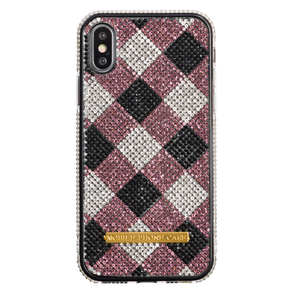 Iphone11 ケース アイフォン11 ケース Iphone8 ケース Iphone11proケース Xr ケース キラキラ ラインストーン チェック 金 銀 Dm ジェムチェック I スマホケースのdesign Mobile 通販 Yahoo ショッピング