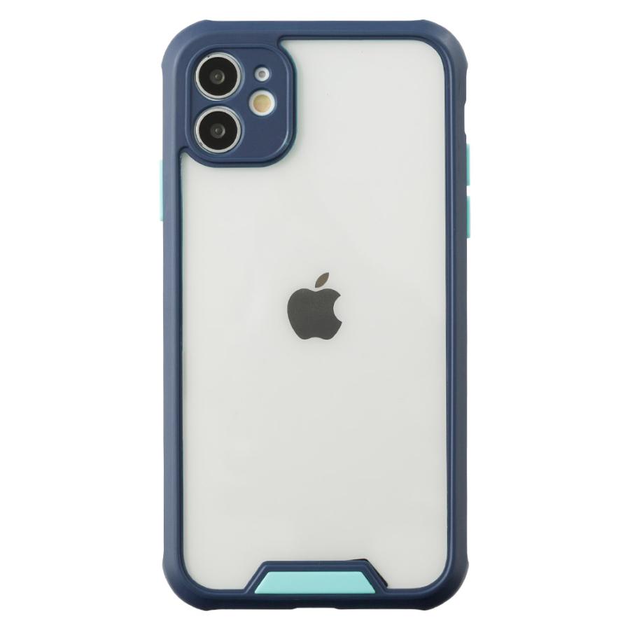 iPhone12 12mini 8 SE2 11 11Pro ケース アイフォン スマホケース カバー クリア 透明 強化ガラス 耐衝撃 ストラップホール ワイヤレス充電 Qi dm アイガード｜designmobile｜05