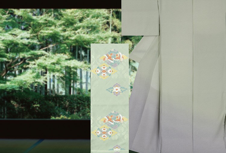帯 着物 和装 川島織物セルコン 錦本袋帯「有職彩菱」オウス 芯入仕立 ...