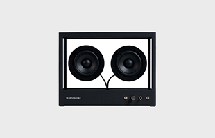 SMALL TRANSPARENT SPEAKER Black