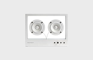 SMALL TRANSPARENT SPEAKER White