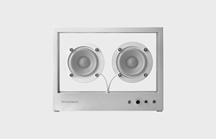 SMALL TRANSPARENT SPEAKER METAL