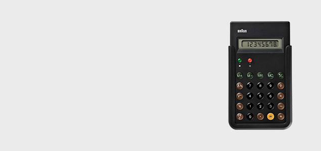 BRAUN（ブラウン） 電卓 計算機 BNE001 ET-66 Dieter Rams ディーター