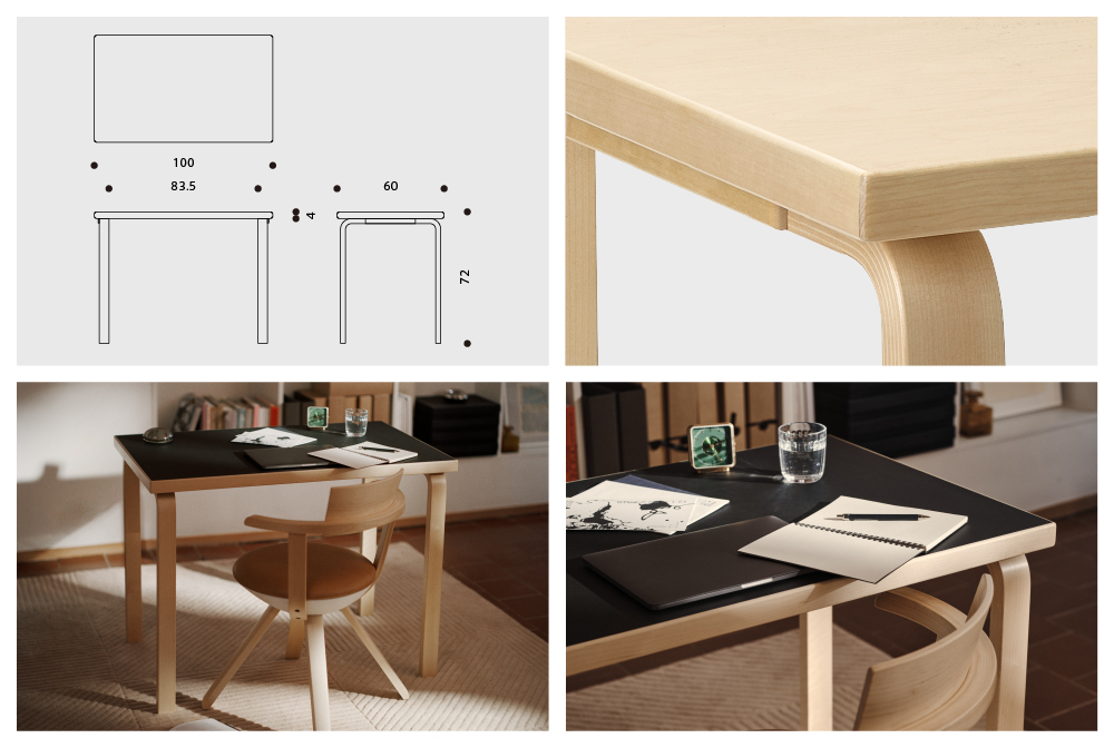 artek（アルテック） 正規品 テーブル 80B ダイニングテーブル 1人 2人