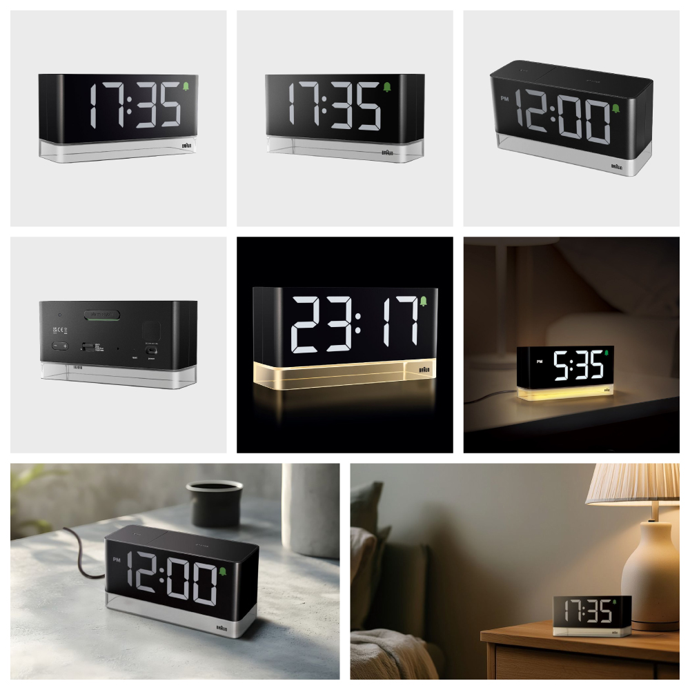 BRAUN（ブラウン） 正規品 置時計 アラーム時計 デジタル時計 BC27B