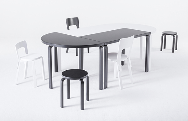 artek（アルテック） 正規品 スツール E60 リノリウム 黒 ブラック 4本