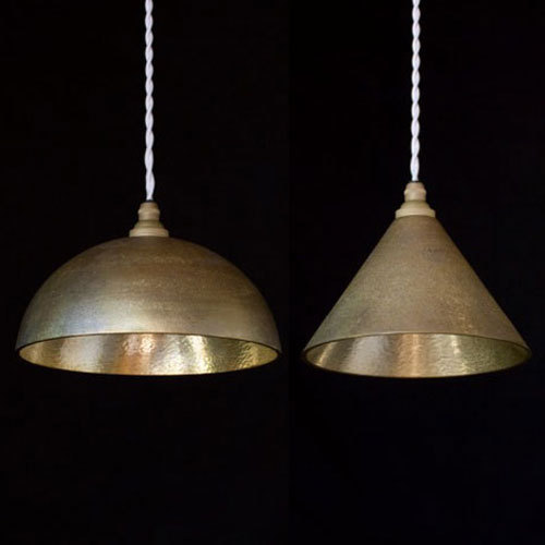 FUTAGAMI（フタガミ） ペンダントライト 鋳肌 円錐 鍛金 真鍮