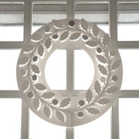 クリスマスリース ホワイト/paper wreath/ひいらぎ M [クリスマスリース/ホワイトはchiori design ペーパーリース]