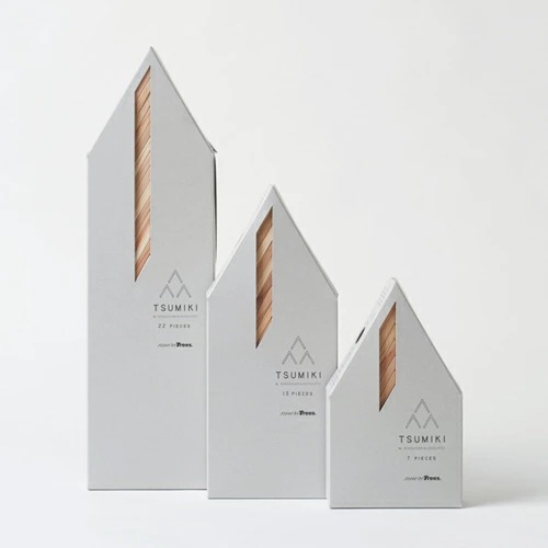 more trees つみき 積み木 7ピース 隈研吾 モアトゥリーズ 積み木 木製