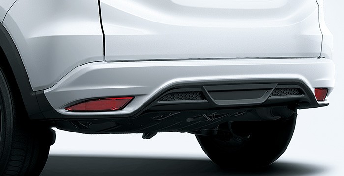 新色 Honda ホンダ Vezel ヴェゼル 純正 エアロバンパー リア用 ブラック 16 3 仕様変更 ルナシルバーm 08p99 T7a 0e1 送料0円短納期