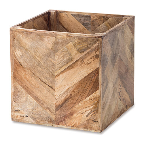 ポッシュリビング ヘリンボーンポットカバー 植木鉢 12号鉢 ウッドプランター ポットカバー ブラウン スクエア ガーデニング インテリア 観葉植物 R0mchdlsq9 Www Gdai Co Il