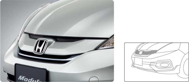 【新品未使用】フィットシャトルハイブリッド フロントコーナーガーニッシュ 左側 ホンダ（HONDA） FIT SHUTTLE フィットシャトル 純正フロントグリル