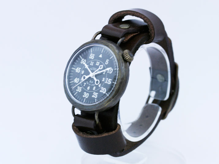 Ks UNITED ARMY R / L バックストラップ付き 手作り腕時計 : ks0084