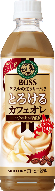 サントリー ボス とろけるカフェオレ 500ml ペット 48本 | 飲料