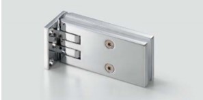 SUGATSUNE スガツネ工業 ソフトクロージング機構付ガラスドア用自由丁番 M825E10-14 壁取付タイプ PAT クロムめっき 170-041-173 M825E10-14 部品 金具 丁番