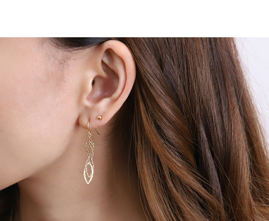DEVAS 【7/5限定2500円OFFクーポン有】18金 ピアス WG k18 18金ピアス