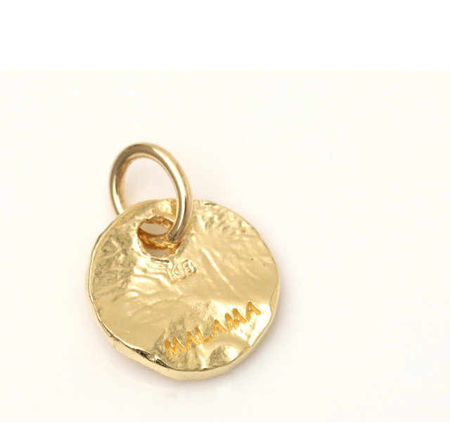 DEVAS ペンダントトップ 18金 イニシャルネックレス コインネックレス