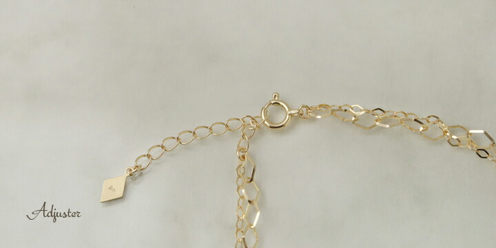 DEVAS 18金 アンクレット k18 ゴールド 18k レディース ひし形 2連