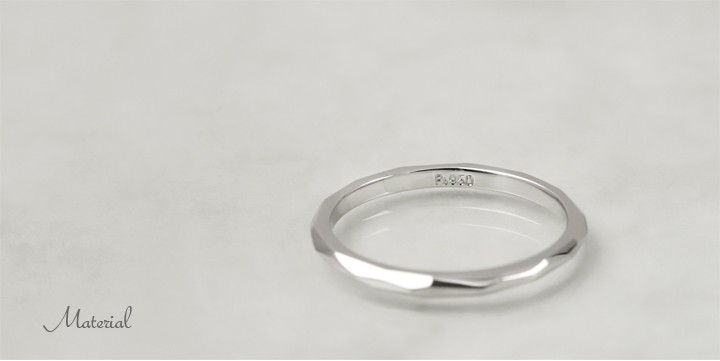 【LINE登録で￥1111クーポン】Pt950 プラチナ リング カットデザイン(M) マリッジ 結婚指輪 レディース メンズ 0号から製作 ギフト