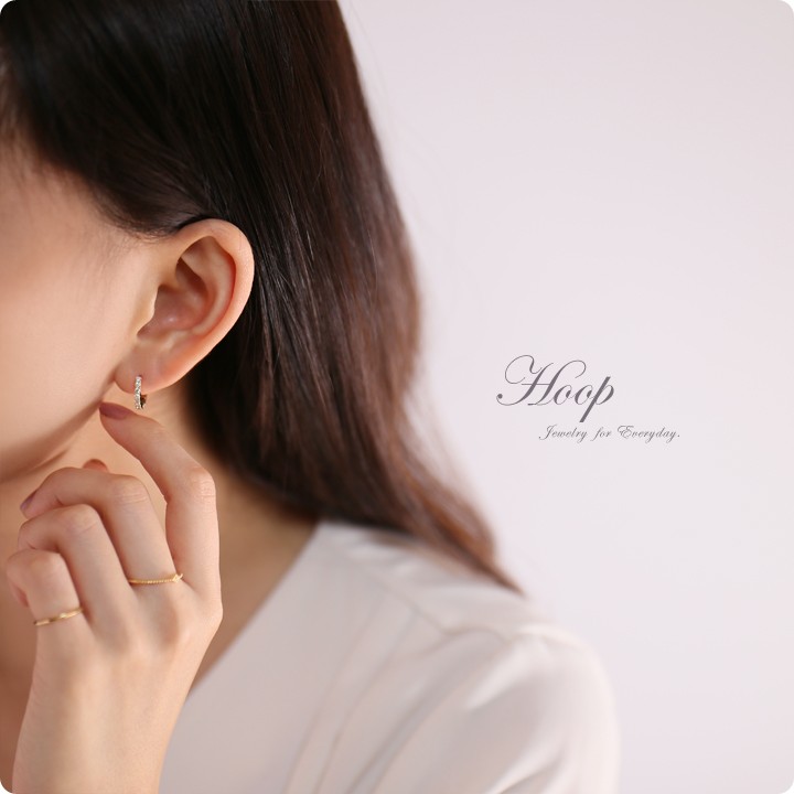 DEVAS 【7/5限定9000円OFFクーポン有】フープピアス 18k ピアス 18金