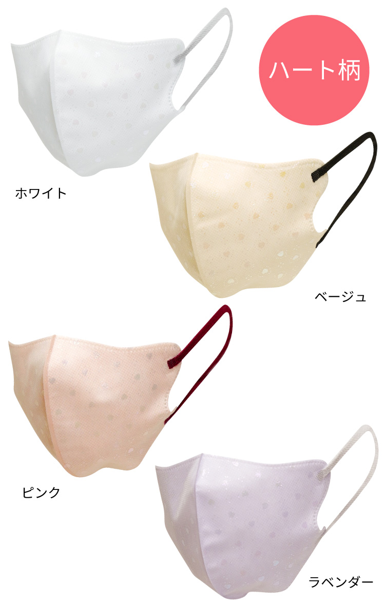 3D チュールレース マスク 7枚入り レース 柄 不織布 立体 おしゃれ  カラー MASCLUB マスクラブ キラキラ オーロラ |  | 25