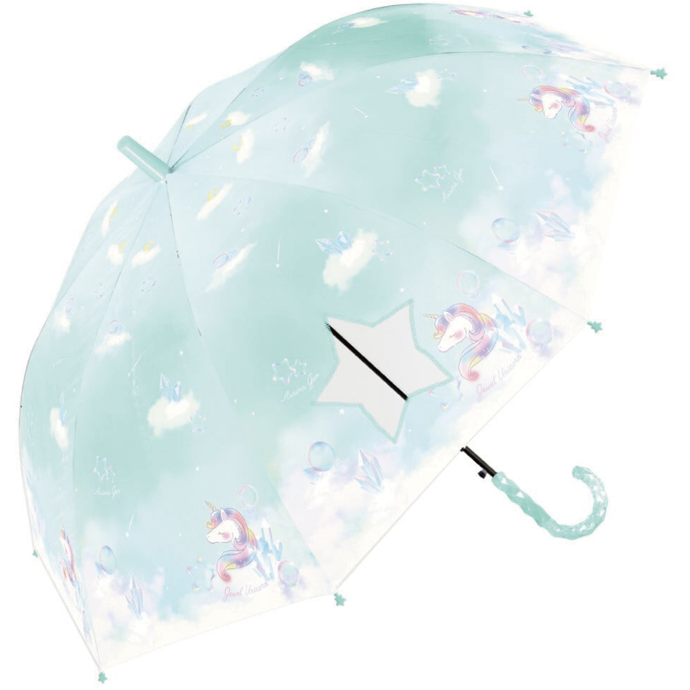 女の子 傘 55cm こども傘 ジャンプ傘 キッズ かさ 長傘 雨傘 ワンタッチ 軽量 柄 ユニコーン 猫 かわいい 人気 |  | 07